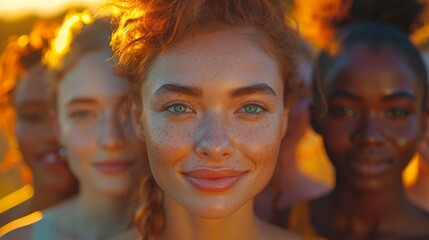 Obraz premium Inclusivity requires authentic portrayal of diverse abilities and ethnicities, avoiding stereotypes, and representing the global populace for genuine diversity and acceptance. 
