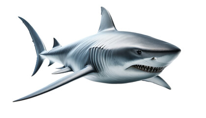 Obraz premium Shark isolated on white