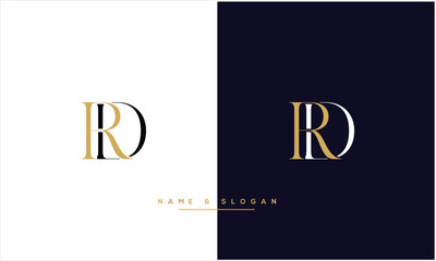 RD, DR, R, D, Abstract Letters Logo monogram