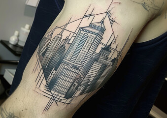 Architecture Tattoo Buildings Design