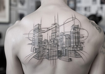 Architecture Tattoo Buildings Design