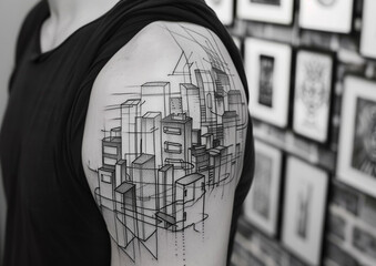 Architecture Tattoo Buildings Design