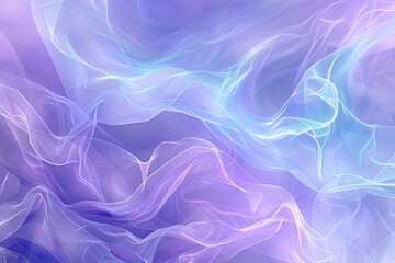 An abstract background of gently pulsating light, in a soothing palette of pastel lavender and baby...