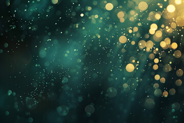 An underwater-themed bokeh effect with bubbles of light in shades of turquoise, aqua, and seafoam green, suggesting a tranquil, oceanic scene.