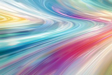 Blurred abstract background with smooth transitions in a rainbow of pastel colors