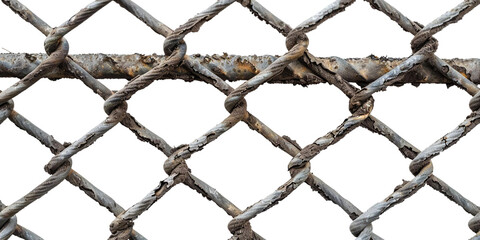 Fototapeta premium fencing wire, isolated object.