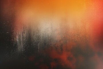 Grainy noise texture effect on black and orange gradient background, perfect for wide banner size or webpage header. Suitable for Halloween designs, Thanksgiving graphics, autumn projects, or general - obrazy, fototapety, plakaty