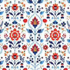 Seamless pattern design with traditional