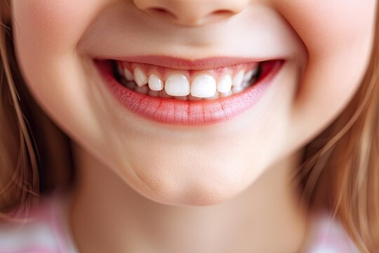 Kid with a perfect healthy teeth smile. A captivating image capturing dental health and the beauty of smart and confident