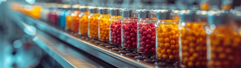 Pharmaceutical research and development, molecular models and clinical samples on scientist’s workspace