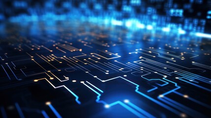 IT technology background that portrays the resilience of digital systems in the face of challenges and disruptions