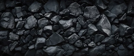 Foto op Canvas coal on black © isabellecor