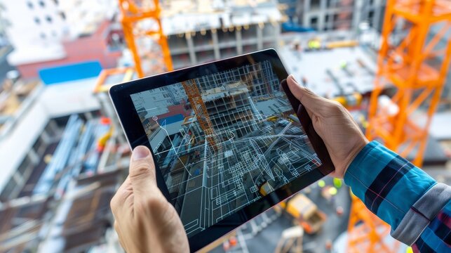 Digital Innovation Architectural Vision Unfolds at Urban Construction Site