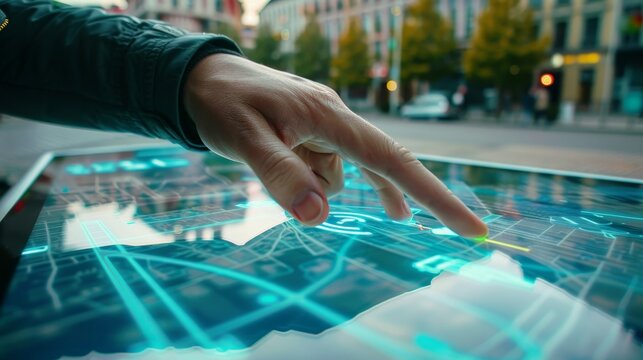 Empowering Urban Mobility Augmented Reality Map of Electric Vehicle Charging Stations and Usage - Powered by Adobe