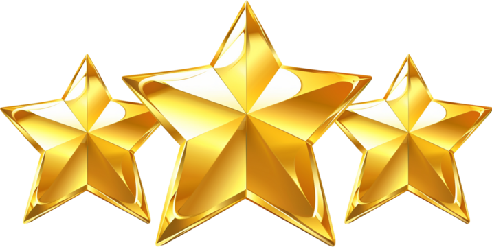flat gold five pointed star, 3D rendered,icon,flat design,white background.