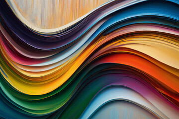 Abstract oil paint background - A background of various colors painted with oil paints on canvas