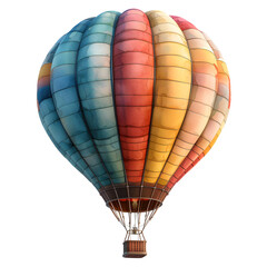 3d icon clay render,3d blender render,cartoon style hot air balloon clip art on white background ISOLATED ON WHITE BACKGROUND