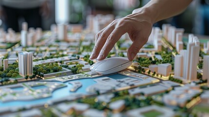 Empowering Urban Planning Hand Using Mouse to Design PedestrianFriendly Cityscape in Virtual Model