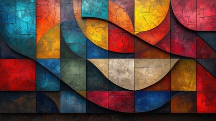 Gradient geometry vintage shape background