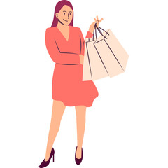 Shopping Flat Illustration