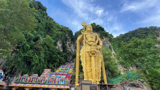 Batu Caves Murugan Statue Kuala Lumpur Malaysia Tamil Nadu Sri Lanka religious statue