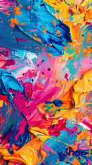 Splash of Vibrant Shades: An Abstract Art of Feelings and Philosophy