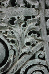 Interesting copper gate detail with a lefaf.