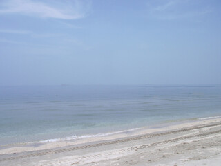 the beach at the day time