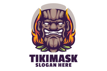 Tiki Mask Logo Designs