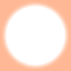 Orange round border with transparent center, png.