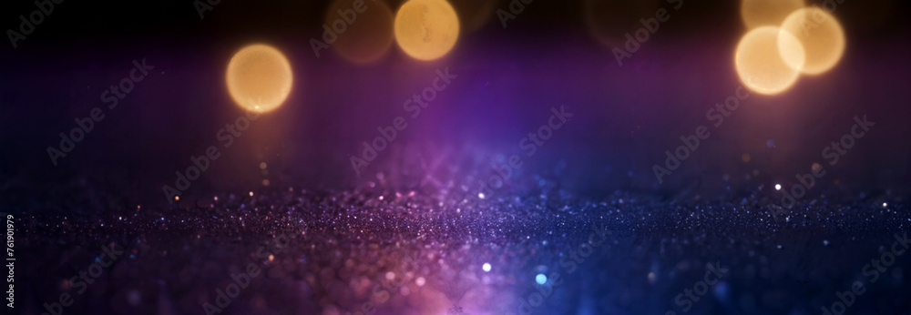 Canvas Prints abstract purple with yellow bokeh elegant luxurious background