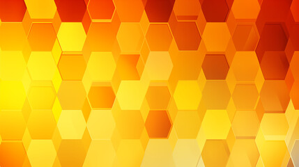 Warm Amber Honeycomb Pattern with Gradient Transition