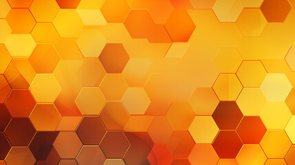 Sunny Gradient Honeycomb Design with Soft Glow