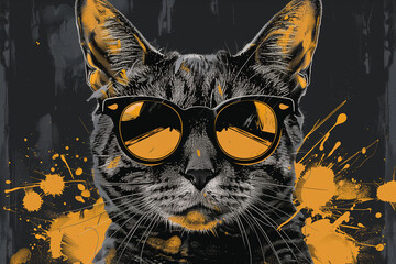 black_footed_cat - obrazy, fototapety, plakaty