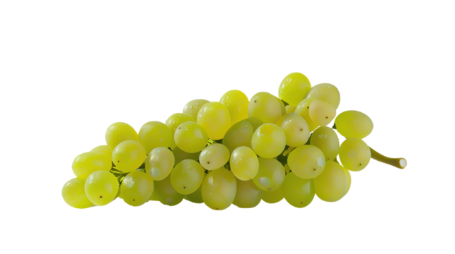 Grapes on a white background With intersecting paths full depth of field