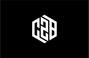 CZB creative letter logo design vector icon illustration