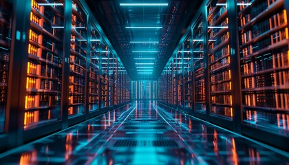 Data Archiving and Retrieval Strategies, the concept of digital data organization with an image featuring data archiving and retrieval strategies, AI - obrazy, fototapety, plakaty