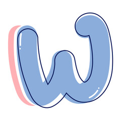 Alphabet Letter W