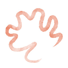 Watercolour Abstract Squiggle Lines