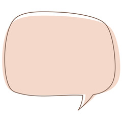 speech bubble with outline