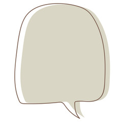 speech bubble with outline