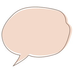 Fototapeta premium speech bubble with outline