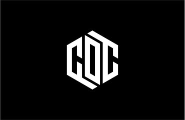 COC creative letter logo design vector icon illustration