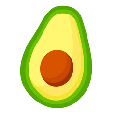 illustration of avocado fruit