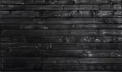 Poster dark horizontal wood planks pattern, Generative AI  © simba kim