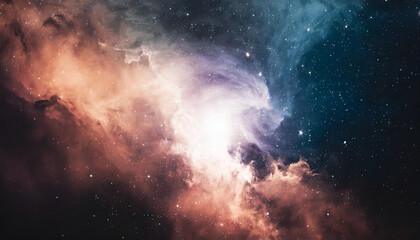 Fototapeta na wymiar galaxy nebula with swirling colors, representing cosmic wonder and celestial beauty