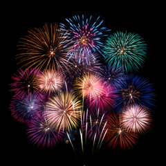 colorful fireworks