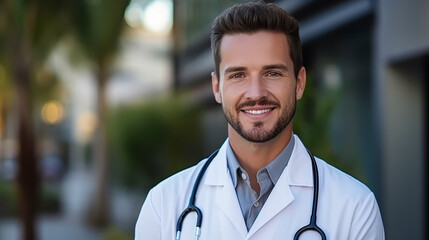 portrait of a male doctor