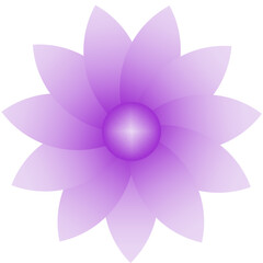 Fototapeta premium illustration of a purple flower
