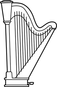 Harp clip art preview